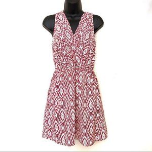 Pink Owl apparel women’s dress Red-Brownish- cream Size S